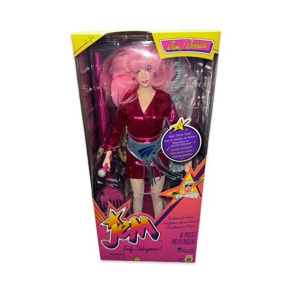 Jem & The Holograms 40th Anniversary Jerrica 12" Doll & Accessories - Picture 1 of 5